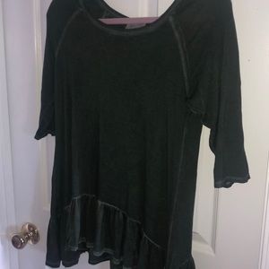 Quarter Sleeve Green Top